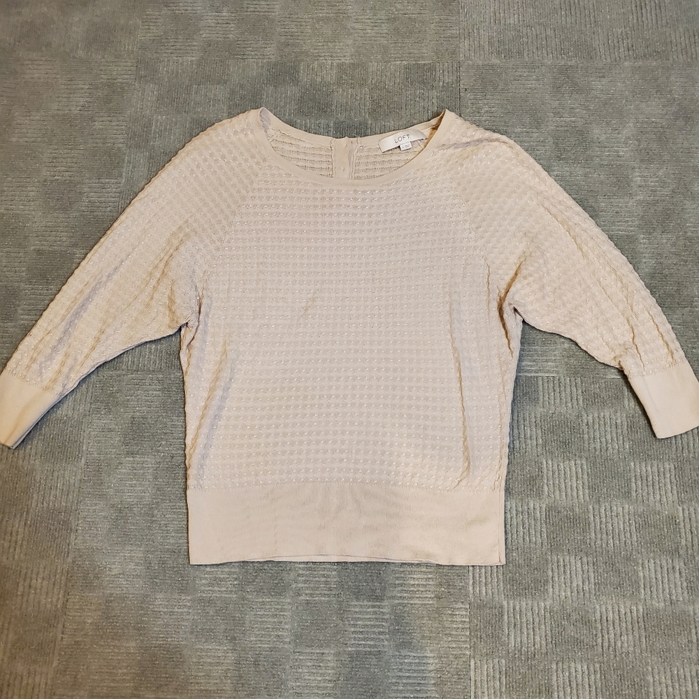 Button-Back Knit Blouse